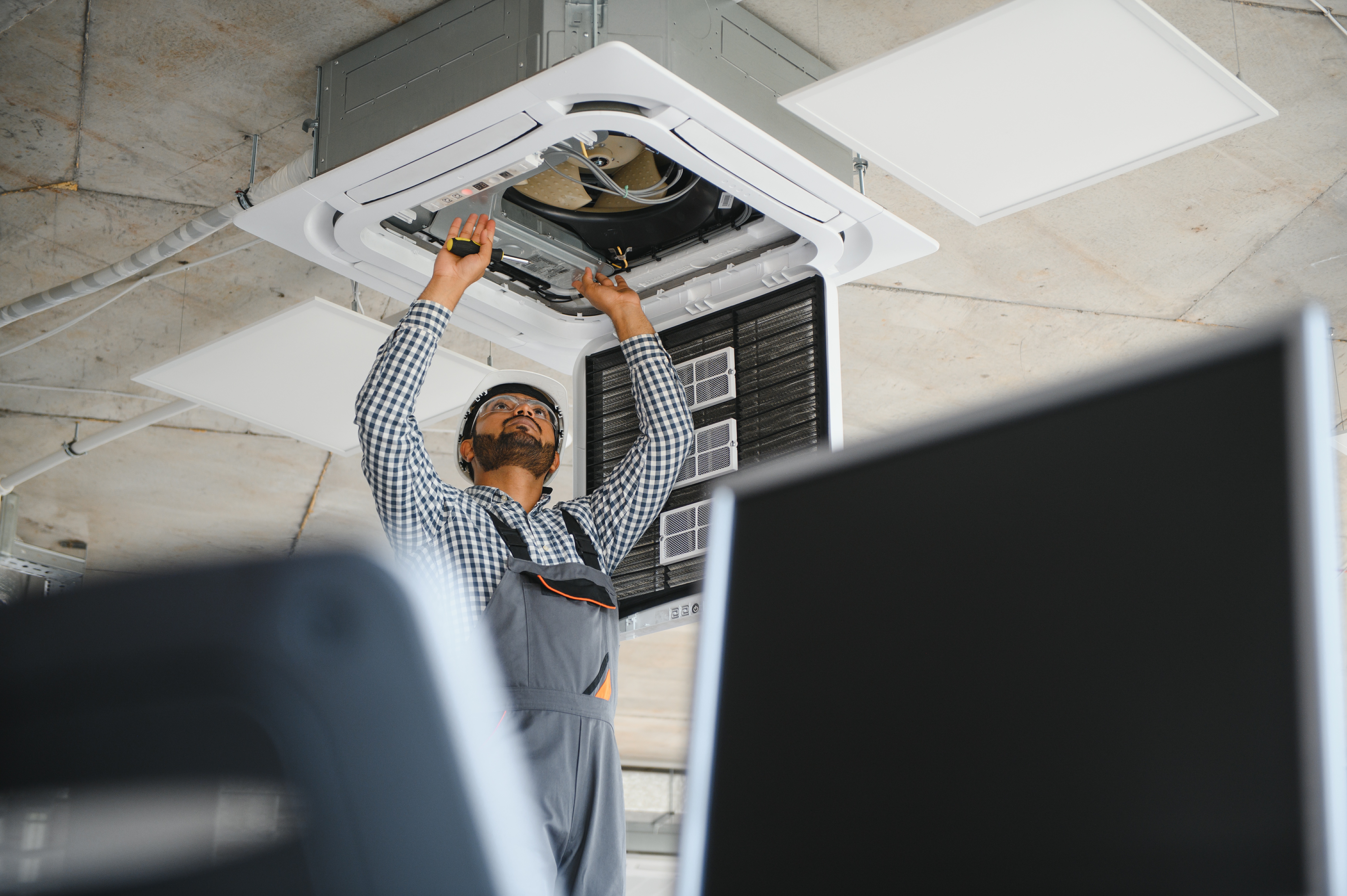concentrated young indian engineer setting up air 2025 03 16 00 59 53 utc